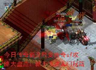 今日传奇新开轻变传奇sf攻略大盘点:新手快速入门秘籍 今日传奇新开轻变传奇sf攻略大盘点:新手快速入门秘籍