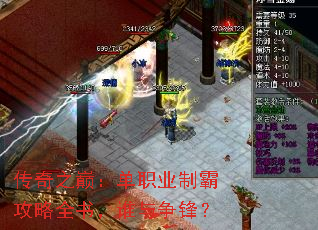 传奇之巅:单职业制霸攻略全书,谁与争锋? 传奇之巅:单职业制霸攻略全书,谁与争锋?