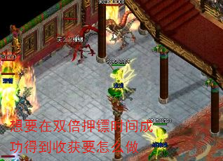 想要在双倍押镖时间成功得到收获要怎么做 想要在双倍押镖时间成功得到收获要怎么做