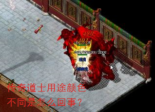 传奇道士用途颜色不同是怎么回事? 传奇道士用途颜色不同是怎么回事?