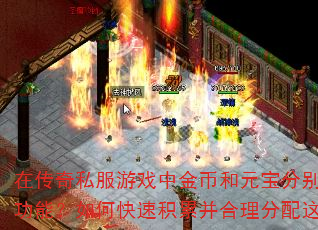 在传奇私服游戏中金币和元宝分别能实现哪些功能?如何快速积累并合理分配这两种资源? 在传奇私服游戏中金币和元宝分别能实现哪些功能?如何快速积累并合理分配这两种资源?