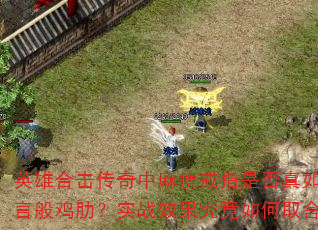 英雄合击传奇中麻痹戒指是否真如传言般鸡肋?实战效果究竟如何取舍? 英雄合击传奇中麻痹戒指是否真如传言般鸡肋?实战效果究竟如何取舍?