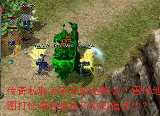 传奇私服玩家升级遇瓶颈?雪域地图打怪爆经验技巧你知道多少? 传奇私服玩家升级遇瓶颈?雪域地图打怪爆经验技巧你知道多少?