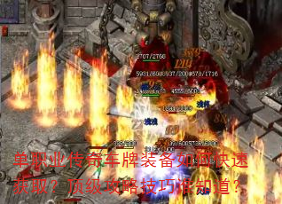单职业传奇车牌装备如何快速获取?顶级攻略技巧谁知道? 单职业传奇车牌装备如何快速获取?顶级攻略技巧谁知道?