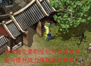 暴君超变单职业如何快速刷装备与提升战力终极技巧解析? 暴君超变单职业如何快速刷装备与提升战力终极技巧解析?