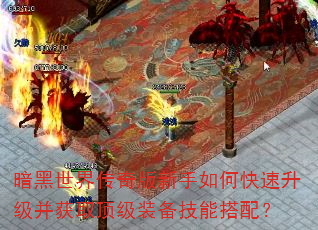 暗黑世界传奇版新手如何快速升级并获取顶级装备技能搭配? 暗黑世界传奇版新手如何快速升级并获取顶级装备技能搭配?