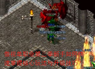 傲视单职业第三季新手如何快速掌握核心玩法与升级技巧? 傲视单职业第三季新手如何快速掌握核心玩法与升级技巧?