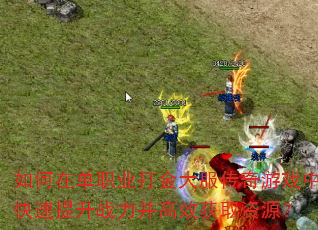 如何在单职业打金大服传奇游戏中快速提升战力并高效获取资源? 如何在单职业打金大服传奇游戏中快速提升战力并高效获取资源?