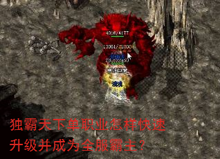 独霸天下单职业怎样快速升级并成为全服霸主? 独霸天下单职业怎样快速升级并成为全服霸主?