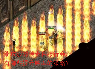 能攻沙的传奇私服行会,有哪些提升胜率的策略? 能攻沙的传奇私服行会,有哪些提升胜率的策略?