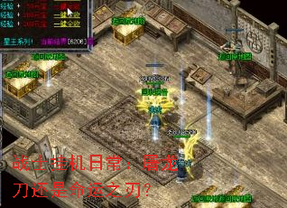 战士挂机日常:屠龙刀还是命运之刃? 战士挂机日常:屠龙刀还是命运之刃?