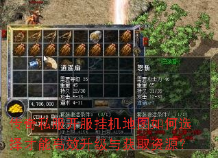 传奇私服开服挂机地图如何选择才能高效升级与获取资源? 传奇私服开服挂机地图如何选择才能高效升级与获取资源?