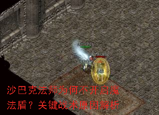 沙巴克法师为何不开启魔法盾?关键战术原因解析 沙巴克法师为何不开启魔法盾?关键战术原因解析