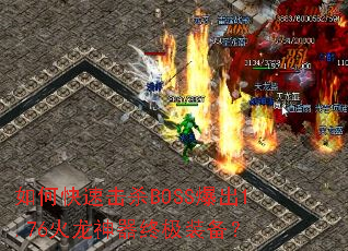 如何快速击杀BOSS爆出1.76火龙神器终极装备? 如何快速击杀BOSS爆出1.76火龙神器终极装备?