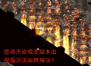 怒魂天谕微变版本出现漏洞该如何解决? 怒魂天谕微变版本出现漏洞该如何解决?