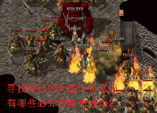 寻找好玩的大型传奇私服,有哪些必知攻略与技巧? 寻找好玩的大型传奇私服,有哪些必知攻略与技巧?