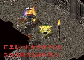 在单职业打金传奇中组队刷怪有哪些优势与技巧? 在单职业打金传奇中组队刷怪有哪些优势与技巧?