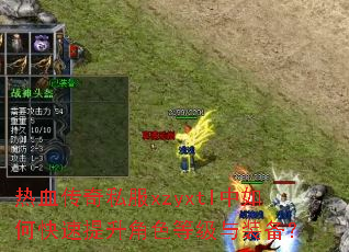热血传奇私服xzyxtl中如何快速提升角色等级与装备? 热血传奇私服xzyxtl中如何快速提升角色等级与装备?